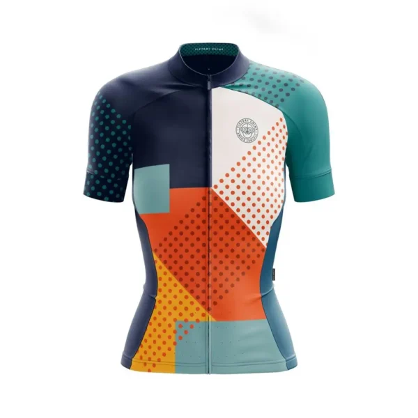 Victory Monkey cycling jersey women 2023 Summer Female bicycle wear Short sleeved Colorful apparel ride shirt Breathable 1