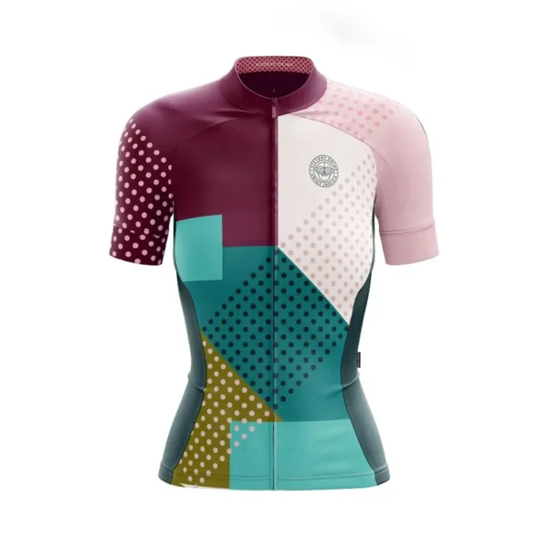 Victory Monkey cycling jersey women 2023 Summer Female bicycle wear Short sleeved Colorful apparel ride shirt Breathable 2