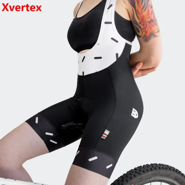 Summer Women's Short Cycling Bib 2024 Lycra material 19D Gel cushion Italian laser cutting outdoor riding Bicycle bottom 3