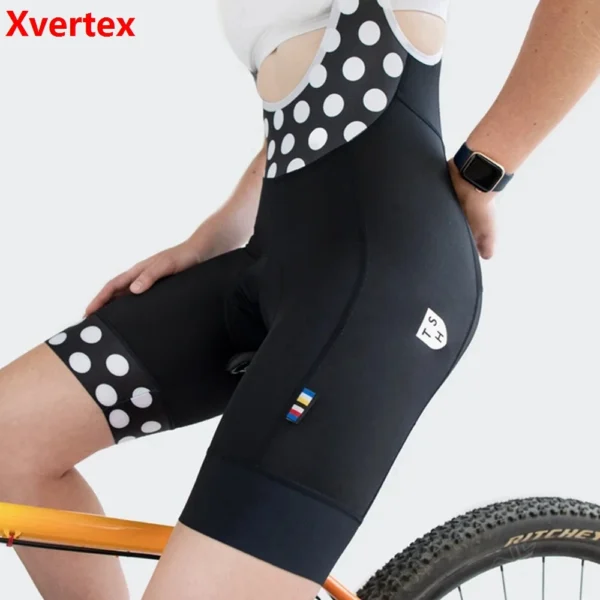 Summer Women's Short Cycling Bib 2024 Lycra material 19D Gel cushion Italian laser cutting outdoor riding Bicycle bottom 2