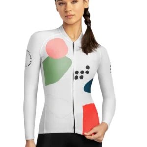 Pink White 2023 Women Pro Cycling Jersey Coolmax Long Sleeve Riding Bike Shirts Coolmax Bicycle Tops Wear Pink Blue 1